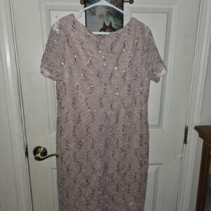 Tiana B. Blush Sequin Mini Dress